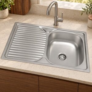 JOMOLA 780 x 480 mm stainless steel sink | Factory Direct