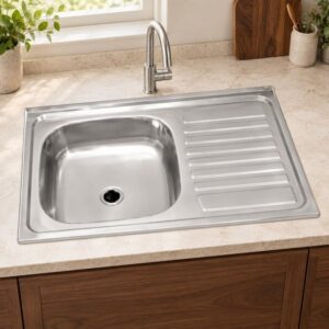 JOMOLA 800 x 500 mm stainless steel sink