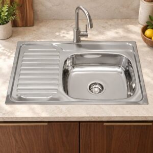 JOMOLA 800 x 500 mm stainless steel sink | Factory Direct