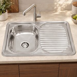 JOMOLA 800 x 500 mm stainless steel sink