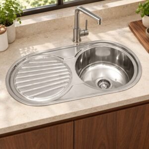 JOMOLA 850 x 450 mm stainless steel sink