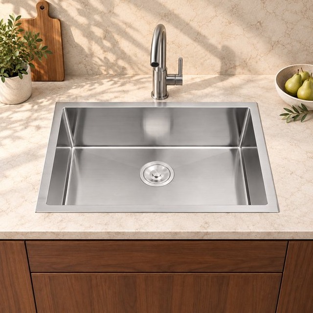 JOMOLA 500 x 450 mm single bowl stainless steel sink