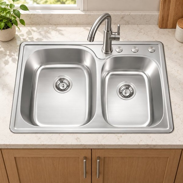 JOMOLA Pressed Stainless Steel Sink 33
