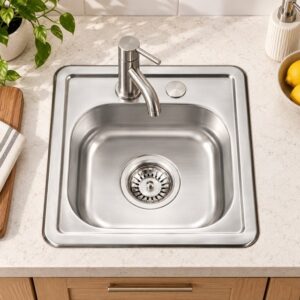 JOMOLA single bowl topmount stainless steel sink
