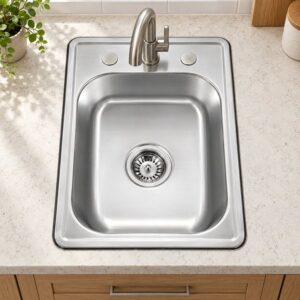 JOMOLA single bowl topmount stainless steel sink