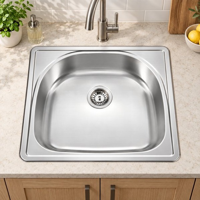 JOMOLA Pressed Stainless Steel Sink 25