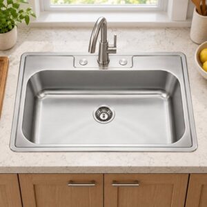 JOMOLA single bowl topmount stainless steel sink