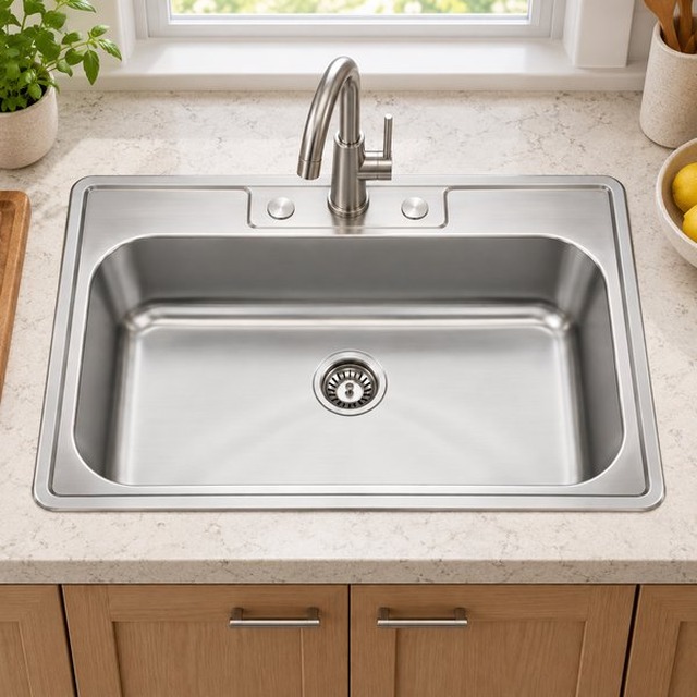 JOMOLA Pressed Stainless Steel Sink 33
