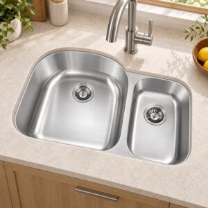 JOMOLA double bowl undermount stainless steel sink