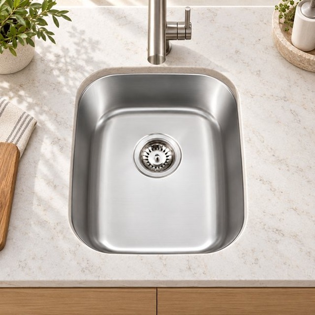 JOMOLA 18.5 inch single bowl stainless steel sink