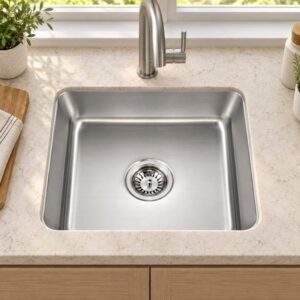 JOMOLA single bowl undermount stainless steel sink