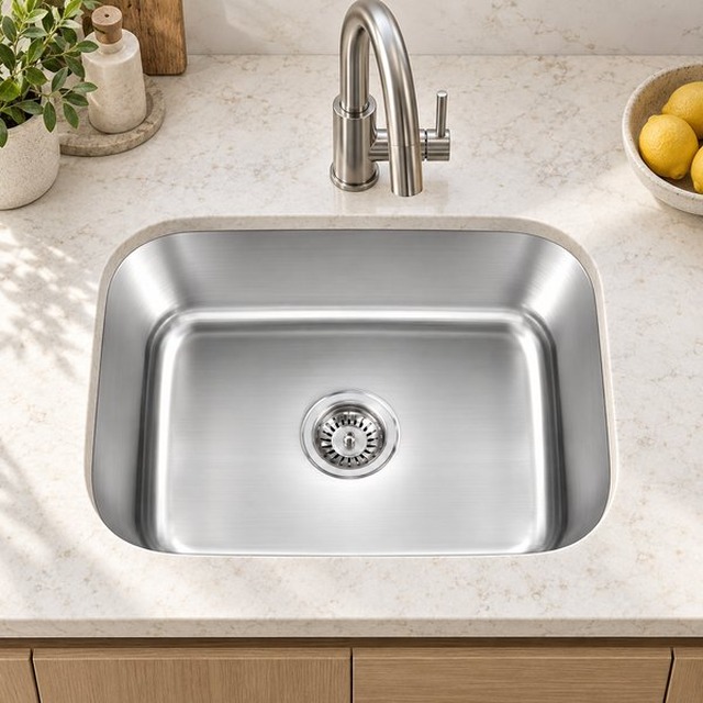 JOMOLA single bowl undermount stainless steel sink