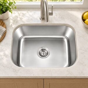 JOMOLA 23 inch single bowl stainless steel sink