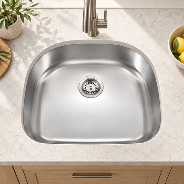 JOMOLA single bowl undermount stainless steel sink