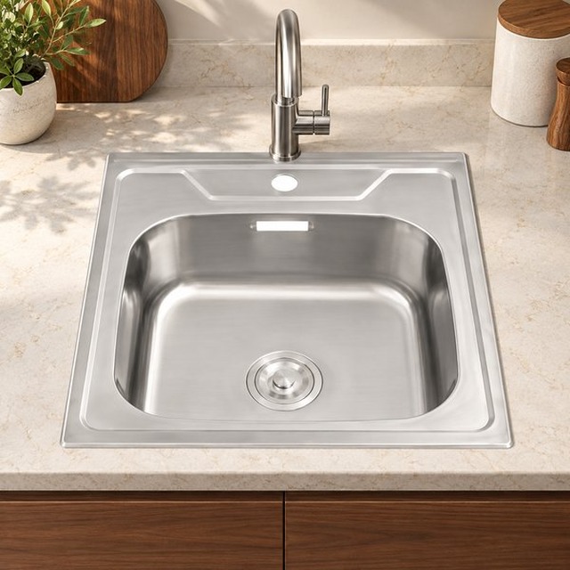 JOMOLA single bowl stainless steel sink | Factory Direct