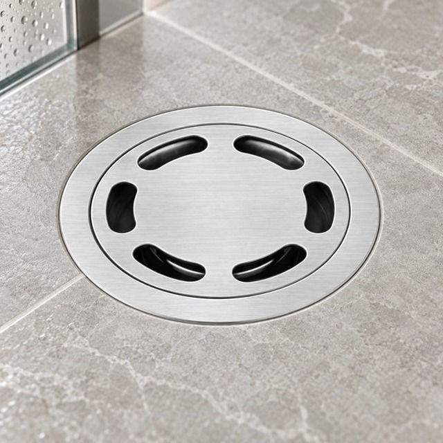 JOMOLA 100x100mm Stainless Steel Floor Drain Satin Finish | 201 Steel