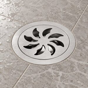JOMOLA 100 x 100 mm stainless steel floor drain