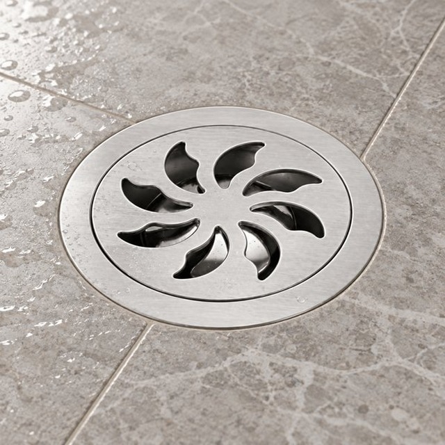 JOMOLA Stainless Steel Floor Drain 100x100mm Satin Finish | 201 Steel