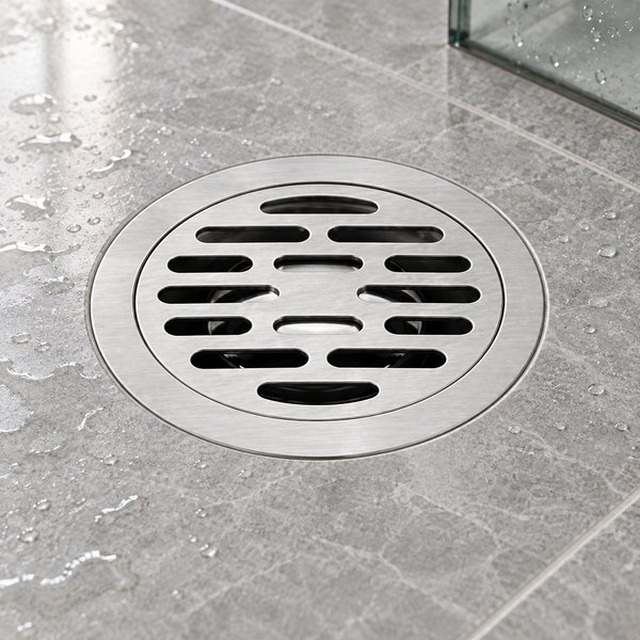 JOMOLA Stainless Steel Floor Drain 100x100mm Satin Finish | 201 Steel