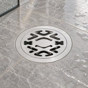 JOMOLA 100 x 100 mm stainless steel floor drain