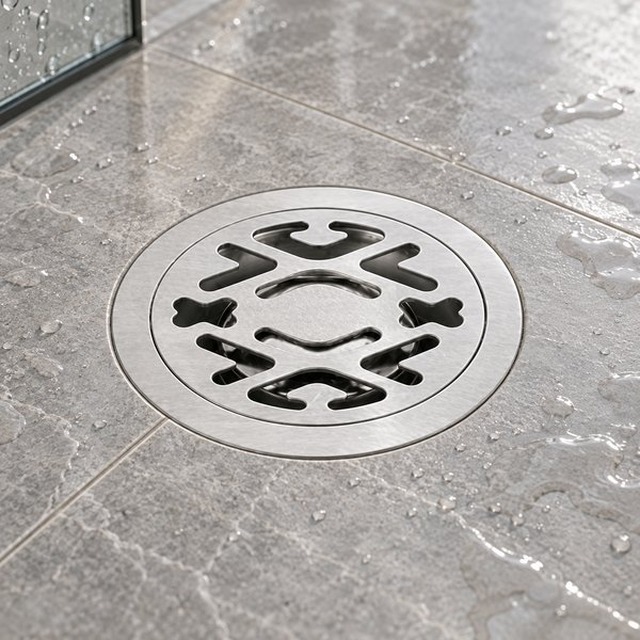 JOMOLA Stainless Steel Floor Drain 100x100mm Satin Finish | 201 Steel