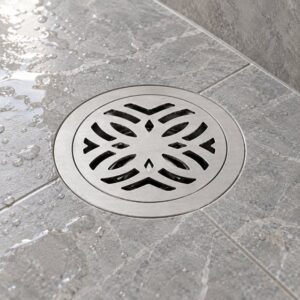 JOMOLA 100 x 100 mm stainless steel floor drain
