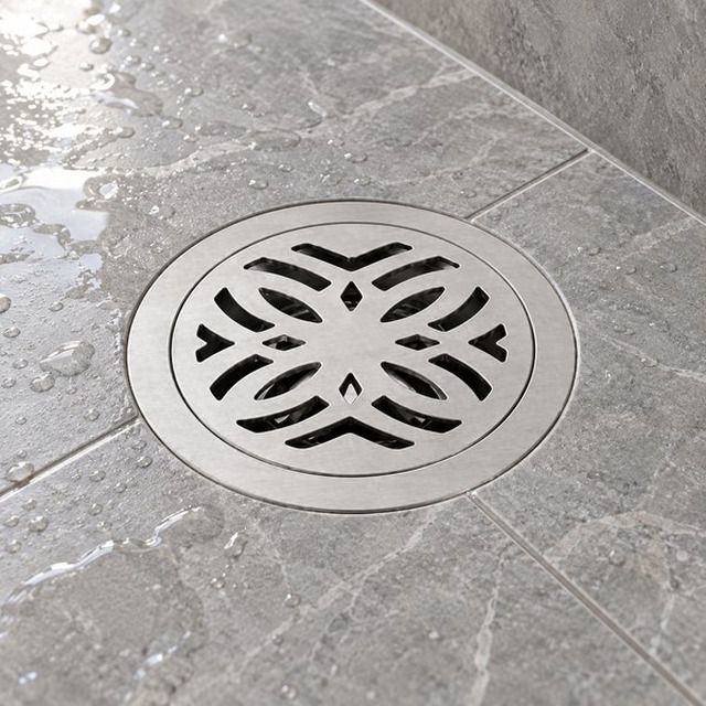 JOMOLA Stainless Steel Floor Drain 100x100mm Satin Finish | 201 Steel