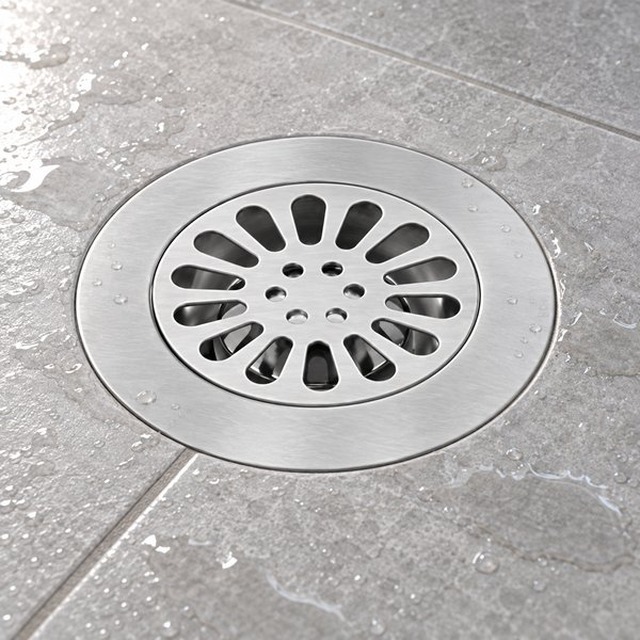 JOMOLA Stainless Steel Floor Drain 150x150mm Satin Finish | 201 Steel