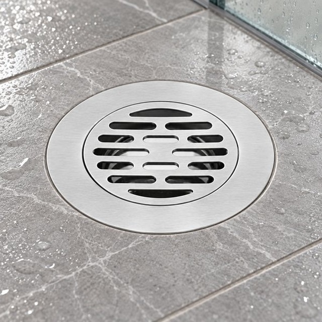 JOMOLA Stainless Steel Floor Drain 150x150mm Satin Finish | 201 Steel