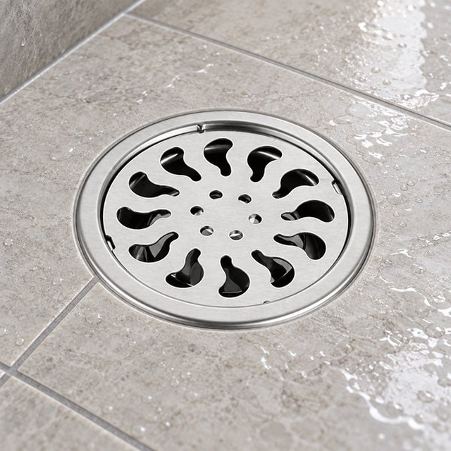 JOMOLA Stainless Steel Floor Drain 3/3.5/4 in Satin Finish | 201 Stainless Steel