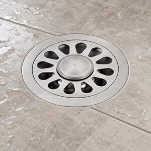 JOMOLA 100 x 100 mm stainless steel floor drain