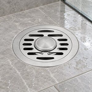 JOMOLA 100 x 100 mm stainless steel floor drain