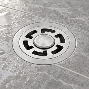 JOMOLA 100 x 100 mm stainless steel floor drain