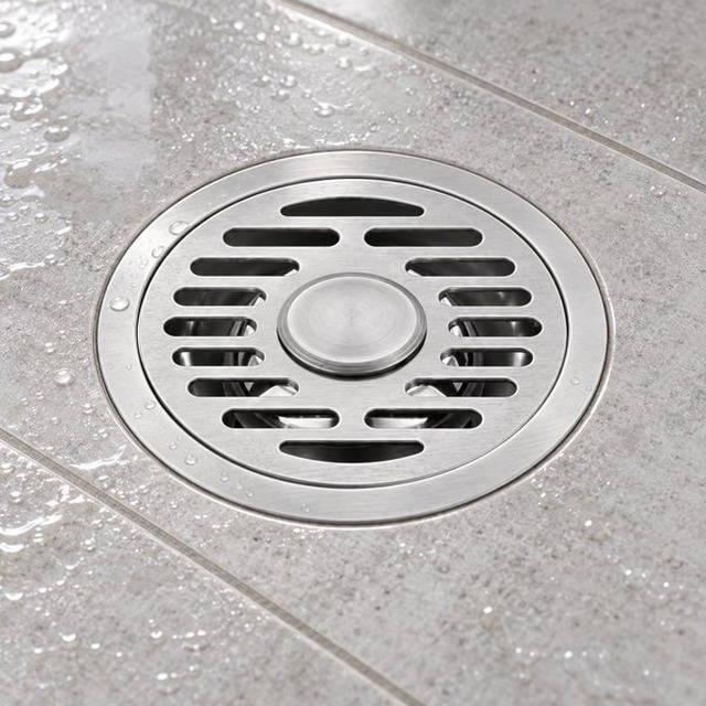 JOMOLA 120 x 120 mm stainless steel floor drain