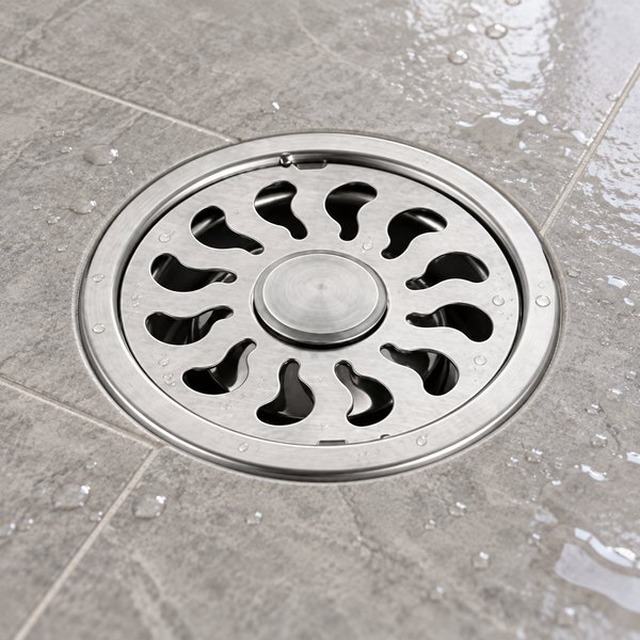JOMOLA stainless steel satin floor drain
