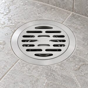 JOMOLA 90 x 90 mm stainless steel floor drain