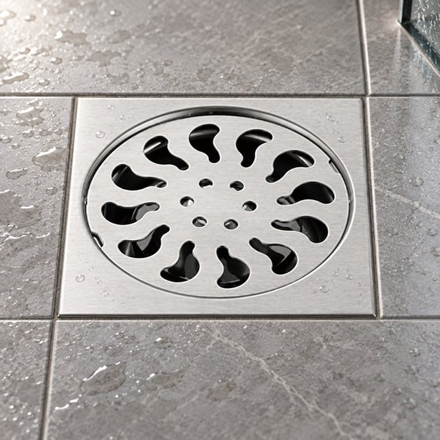 JOMOLA stainless steel satin floor drain | Factory Direct
