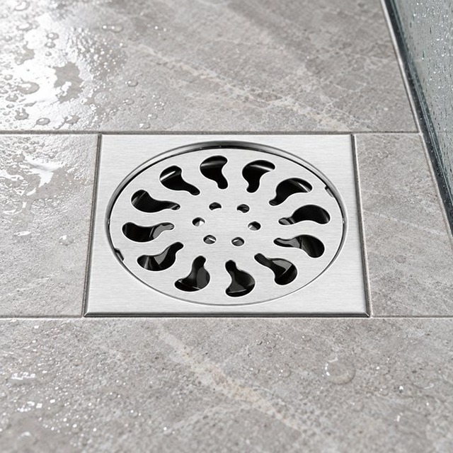 JOMOLA stainless steel satin floor drain