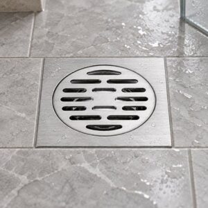 JOMOLA 90 x 90 mm stainless steel floor drain