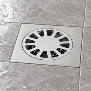 JOMOLA 100 x 100 mm stainless steel floor drain