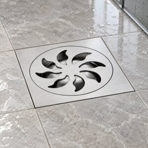 JOMOLA 120 x 120 mm stainless steel floor drain