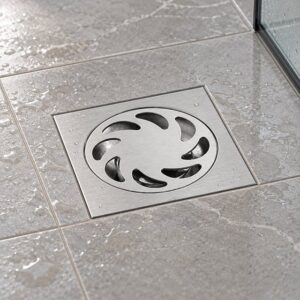 JOMOLA 100 x 100 mm stainless steel floor drain