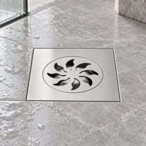 JOMOLA 150 x 150 mm stainless steel floor drain