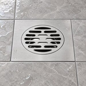 JOMOLA 150 x 150 mm stainless steel floor drain