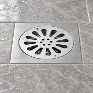 JOMOLA 150 x 150 mm stainless steel floor drain