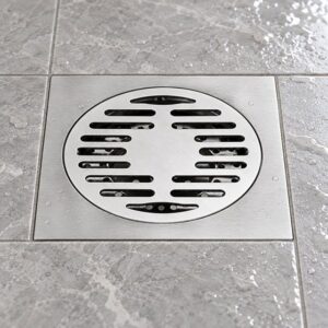 JOMOLA 150 x 150 mm stainless steel floor drain