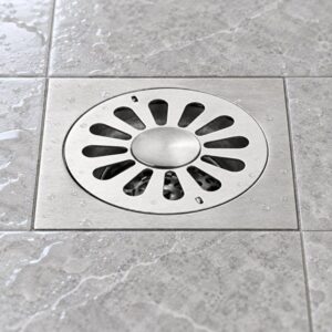 JOMOLA 150 x 150 mm stainless steel floor drain