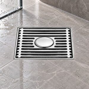 JOMOLA 100 x 100 mm stainless steel floor drain