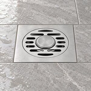 JOMOLA 100 x 100 mm stainless steel floor drain