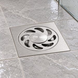 JOMOLA 100 x 100 mm stainless steel floor drain